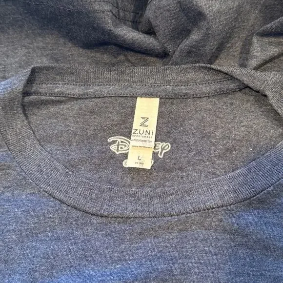 Disney Navy Blue Donald Duck This is My Happy Face Graphic T-Shirt NWOT Large - Picture 4 of 5